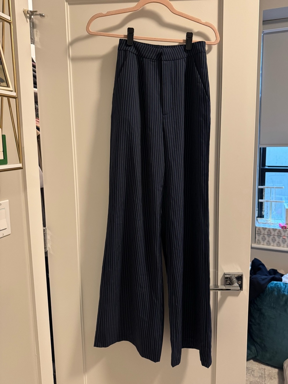 Princess Polly Briana Set in Navy Pinstripe - Picture 3 of 9